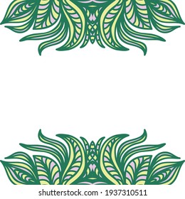 Dekorativer Naturrahmen. Vektorgrafik