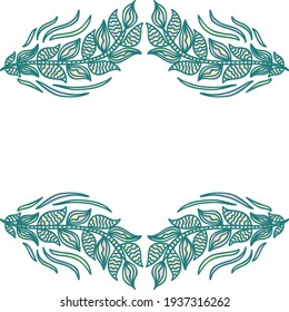 Marco de naturaleza decorativa. Ilustración del vector