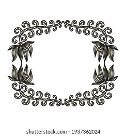 Marco de naturaleza decorativa. Ilustración del vector