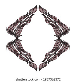 Marco de naturaleza decorativa. Ilustración del vector