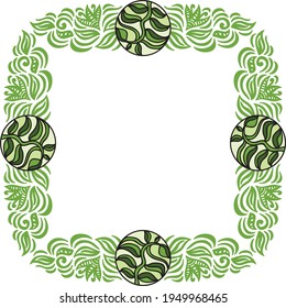 Marco de naturaleza decorativa. Ilustración del vector