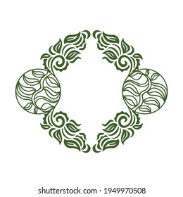 Marco de naturaleza decorativa. Ilustración del vector