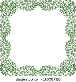 Marco de naturaleza decorativa. Ilustración del vector