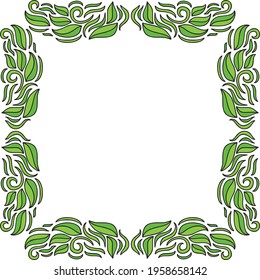 Marco de naturaleza decorativa. Ilustración del vector