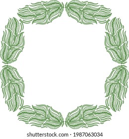 Marco de naturaleza decorativa. Ilustración del vector