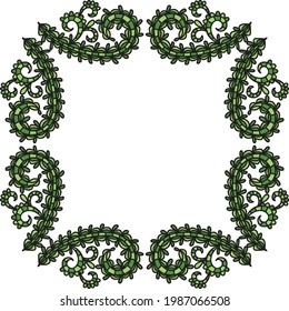 Marco de naturaleza decorativa. Ilustración del vector