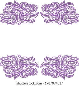 Marco de naturaleza decorativa. Ilustración del vector