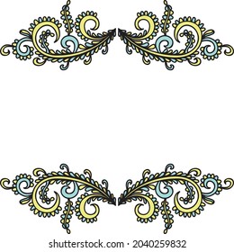 Marco de naturaleza decorativa. Ilustración del vector
