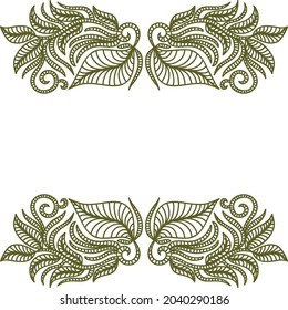 Marco de naturaleza decorativa. Ilustración del vector