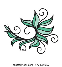Decorative nature pattern. Vector illustration