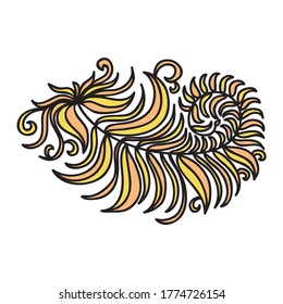 Decorative nature pattern. Vector illustration