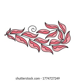 Decorative nature pattern. Vector illustration