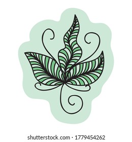 Patrón de la naturaleza decorativa. Ilustración del vector