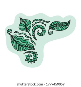 Decorative nature pattern. Vector illustration