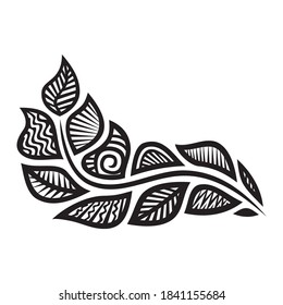 Patrón de la naturaleza decorativa. Ilustración del vector