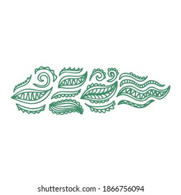 Patrón de la naturaleza decorativa. Ilustración del vector