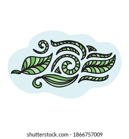 Decorative nature pattern. Vector illustration