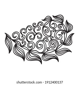 Patrón de la naturaleza decorativa. Ilustración del vector