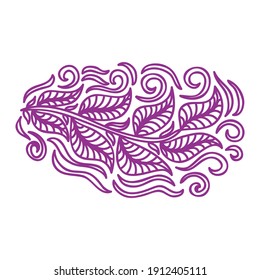 Decorative nature pattern. Vector illustration