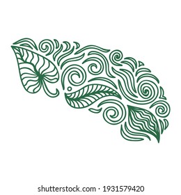 Decorative nature pattern. Vector illustration