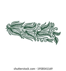 Decorative nature pattern. Vector illustration