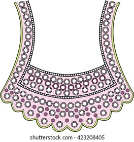 decorative neck vector