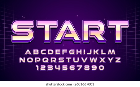 decorative neon pink start editable text effect design