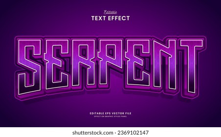 diseño vectorial de efecto de texto editable neon violet de juego