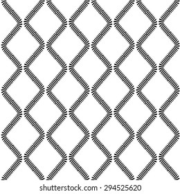 Decorative net monochrome pattern, spring, seamless vector background.