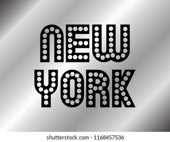 Decorative New York Text