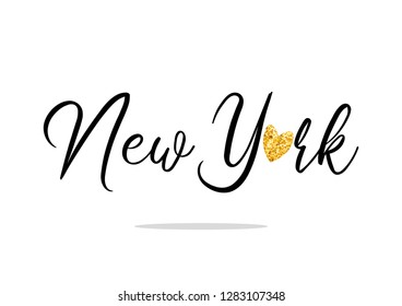 Decorative New York Text