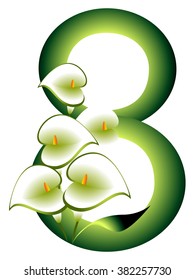 Decorative number eight.