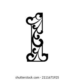 Plantilla de diseño de icono de número decorativo vectorial aislado
