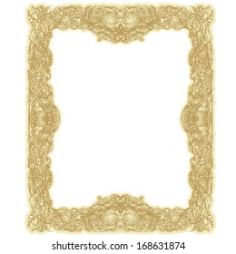 Decorative old style frame