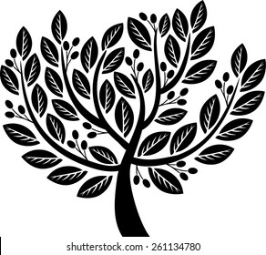 Decorative olive tree