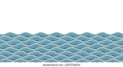 Decorative one-color background with waves