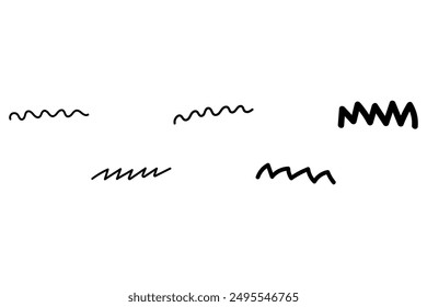 Decorative organic line design set