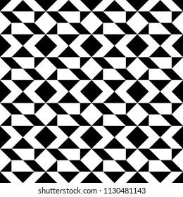 Decorative ornament. Abstract background of geometric shapes. Black and white geometric pattern
