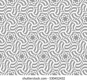 Decorative ornament. Abstract vector illustration. Seamless geometric pattern. grey color. for interior design, invitation, wallpaper