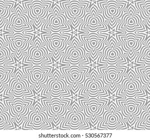 Decorative ornament. Abstract vector illustration. Seamless geometric pattern. grey color. for interior design, invitation, wallpaper