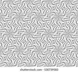 Decorative ornament. Abstract vector illustration. Seamless geometric pattern. grey color. for interior design, invitation, wallpaper
