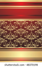 Decorative ornament for background of wrapping. Vector