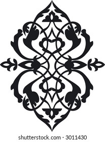 Decorative ornament black
