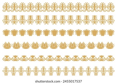 Decorative ornament border design set