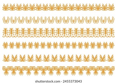 Decorative ornament border design set