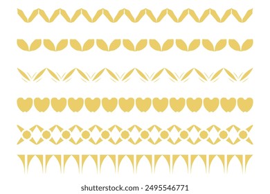 Decorative ornament border design set