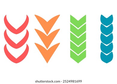 Decorative ornament border design set