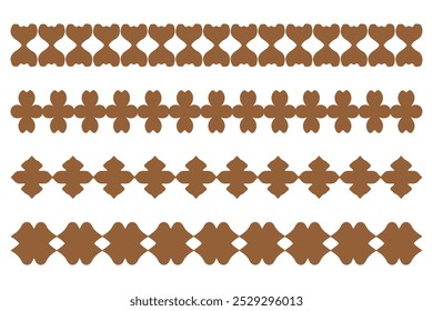 Conjunto de design de borda ornamental decorativo