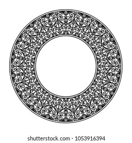 Decorative ornament. Circle pattern