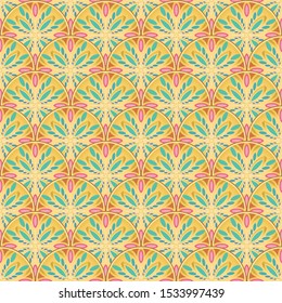 decorative ornament from circles with a pattern